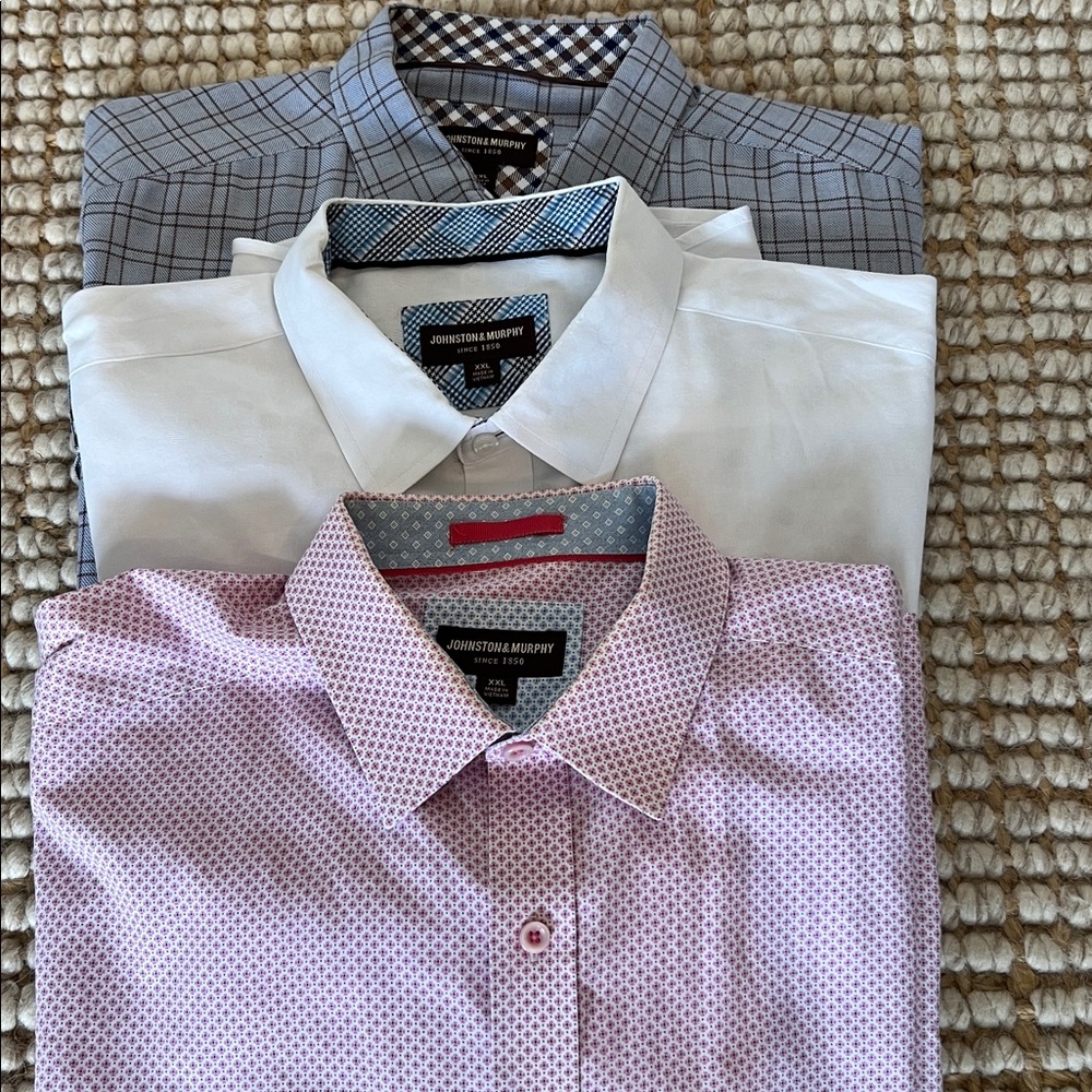 Johnston & Murphy Set of 3 size XXL Casual Dress Shirts